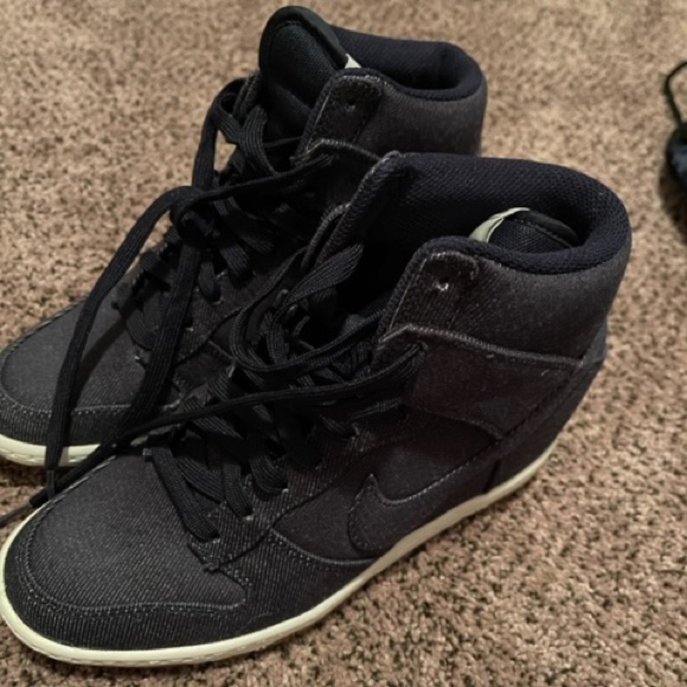Nike Denim Hightop Sneakers - REPOSH